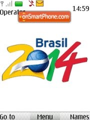 Brasil 2014 with RingTone es el tema de pantalla