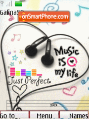 Love music anim theme screenshot