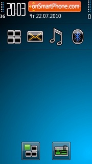 Blue Js tema screenshot