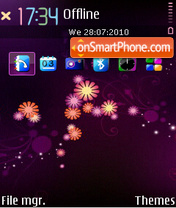 Pure flower tema screenshot