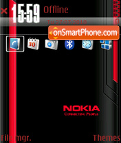 Red Nokia 05 Theme-Screenshot