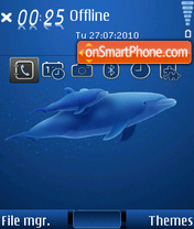Скриншот темы Dolphins 07