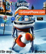 Crazy Frog theme screenshot