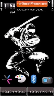 Ninja by Shawan es el tema de pantalla