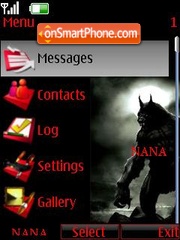 Ghost Clock tema screenshot