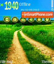 Yellow road 01 tema screenshot