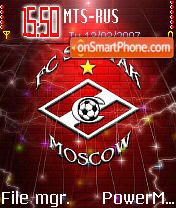 FC Spartak theme screenshot