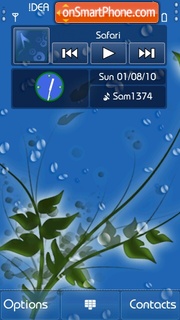 Скриншот темы Rain Drops v5