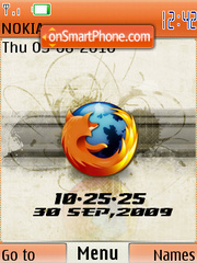 Скриншот темы Firefox Clock