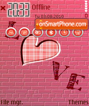 Capture d'écran Love wall thème