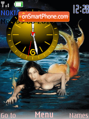 Rusalka Clock theme screenshot