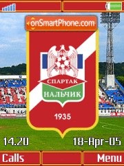 Capture d'écran PFC Spartak Nalchick K850 thème