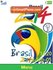 Скриншот темы Fifa 2014 Brasil