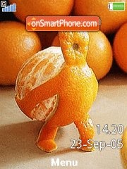 Скриншот темы Orange Man 01