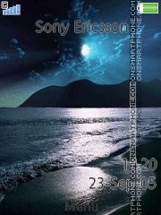 Скриншот темы Night Beach 02