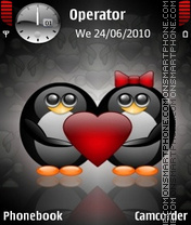 Penguin Love es el tema de pantalla