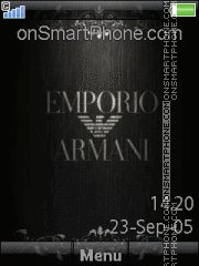 Capture d'écran Emporio Armani 01 thème