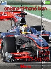 Lewis Hamilton 2010 theme screenshot