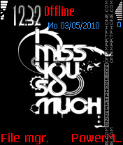 Capture d'écran Miss You 05 thème