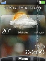 Htc Hero 01 tema screenshot