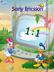 Donald Clock 01 tema screenshot