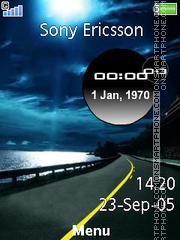 Road Side Clock theme screenshot