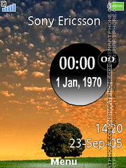 Tree Clock es el tema de pantalla