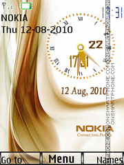 Nokia Dual Clock tema screenshot