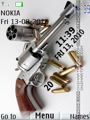 Gun Clock 01 tema screenshot