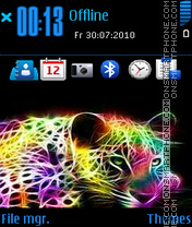 Leopard Black nokia tema screenshot