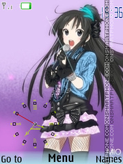 Akiyama Mio theme screenshot