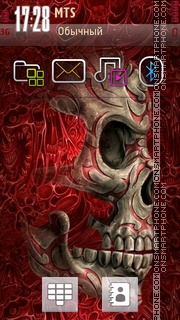Skull 08 tema screenshot