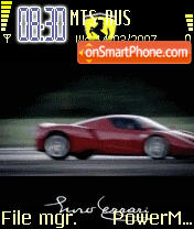 Скриншот темы Animated Ferrari