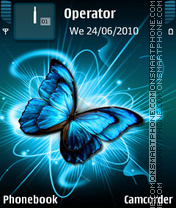 Butterfly Blue theme screenshot