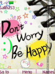 Be happy anim es el tema de pantalla