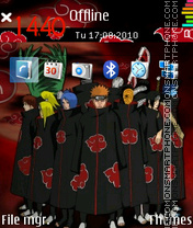 Capture d'écran Akatsuki Team thème