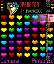 Colorful Heart theme screenshot