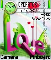 Abstract Love tema screenshot