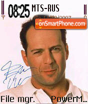 Bruce Willis tema screenshot