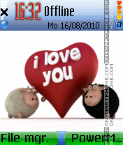 Sheep love tema screenshot