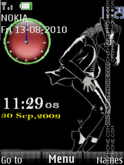 Mj Dual Clock theme screenshot