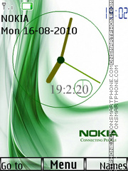 Nokia Dual Clock 01 Theme-Screenshot