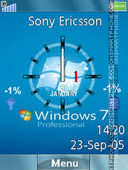 Win 7 Pro es el tema de pantalla