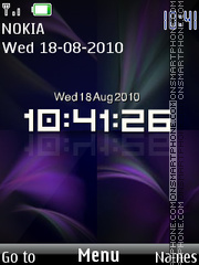 Digital Clock Theme-Screenshot