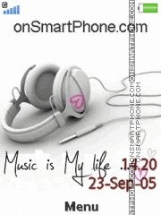 Music Is My Life 01 theme screenshot