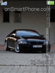 Black BMW M6 tema screenshot