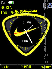 Nike Dual Clock theme screenshot