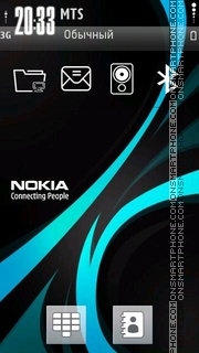 Capture d'écran Blue Nokia thème