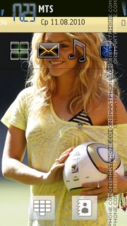 Shakira 11 theme screenshot