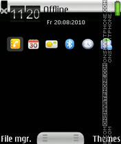 Capture d'écran Q Android 0.1 thème